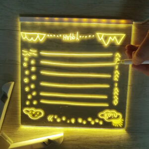 Personalized Led Lamp Acrylic Message Note Board Erasable Usb Children‘s - Image 3