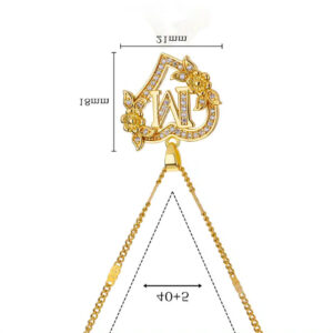 Zircon Flower Heart Initials Necklaces For Women Stainless Steel Heart - Image 6
