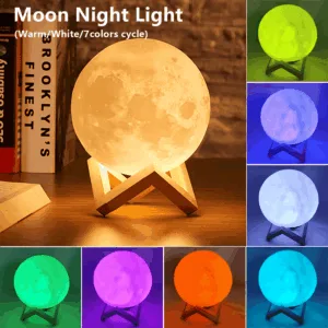 3D Moon Lamp LED Night Light - photo 2