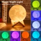 3D Moon Lamp LED Night Light - photo 2
