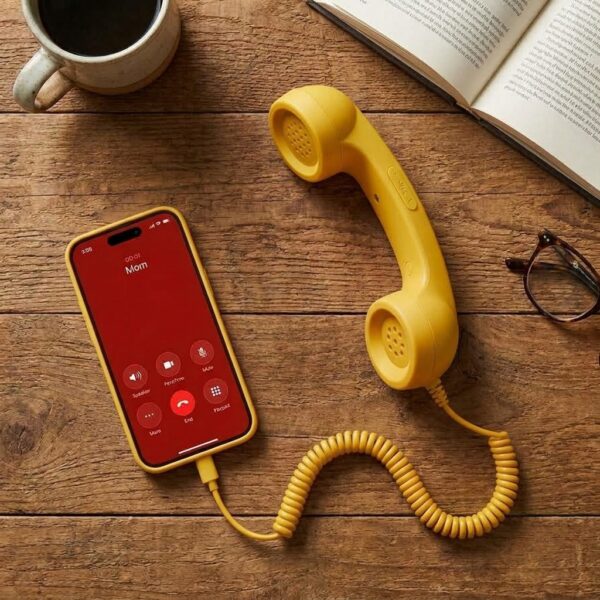 3.5mm Retro Telephone Phone Handset Receiver For Phones PC Telephone Receiver Handheld Phone Receiver Portable Classic Headphone