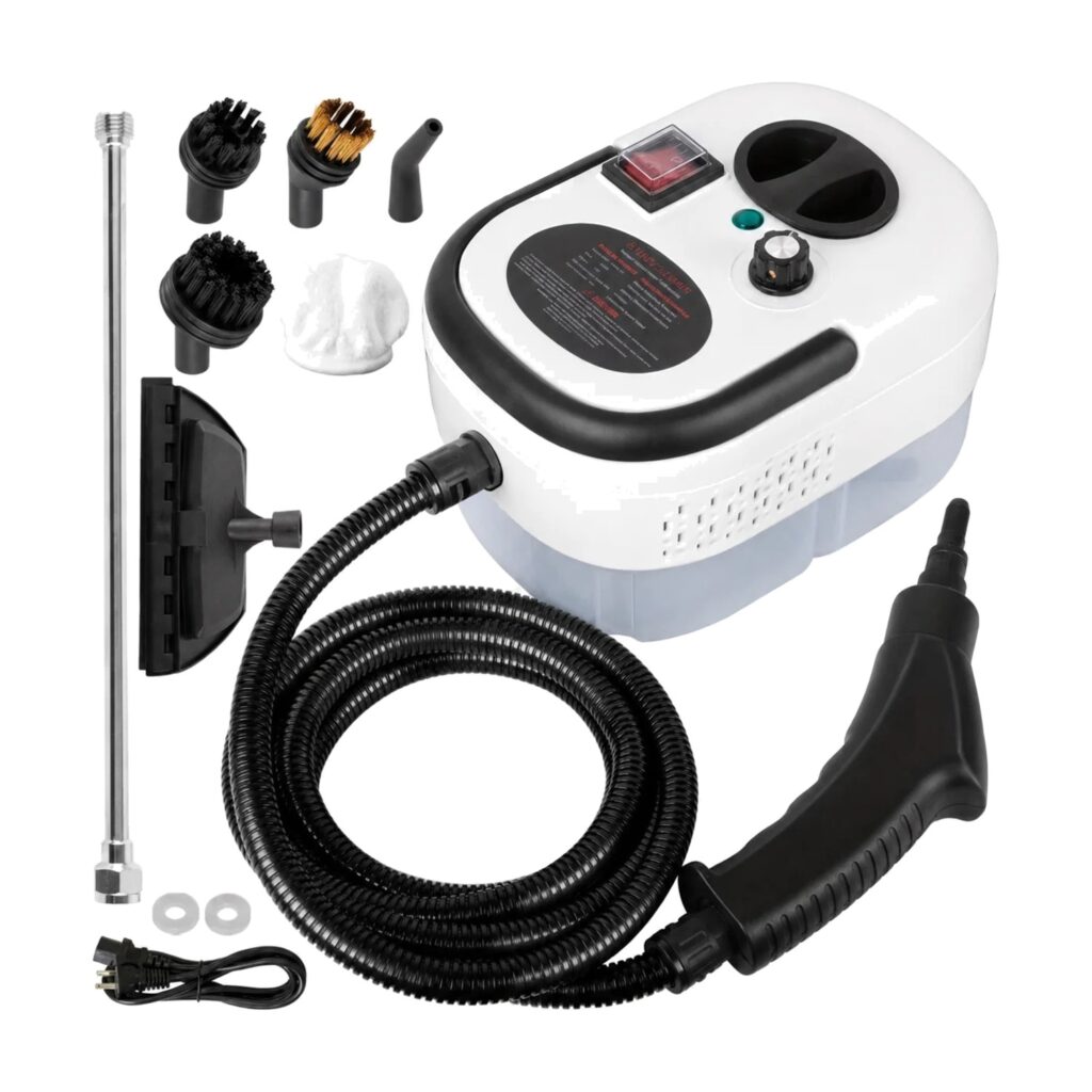 2500W High Temp Portable Handheld Steam Cleaner for Home Couch Car Detailing and Upholstery Cleaning