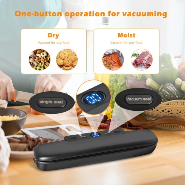 Automatic Food Vacuum Sealer Machine for Kitchen Food Preservation Electric Packaging System with 30cm Sealing Bar