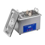 Digital Ultrasonic Cleaner 800ml Stainless Steel Tank Professional Jewelry Cleaning Machine for Glasses Watches and Rings 40kHz