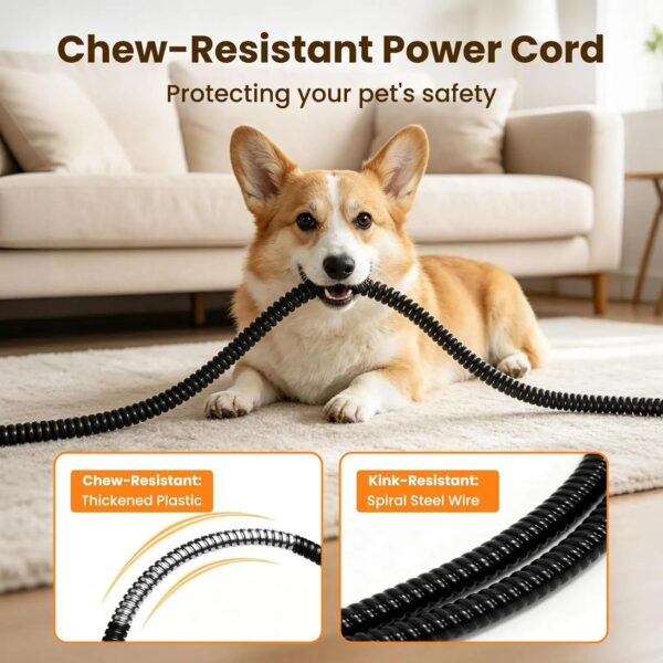 Electric Pet Heating Pad for Dogs and Cats 24x18 Inches Waterproof Heated Bed with Auto-Off Timer and Chew-Proof Cord