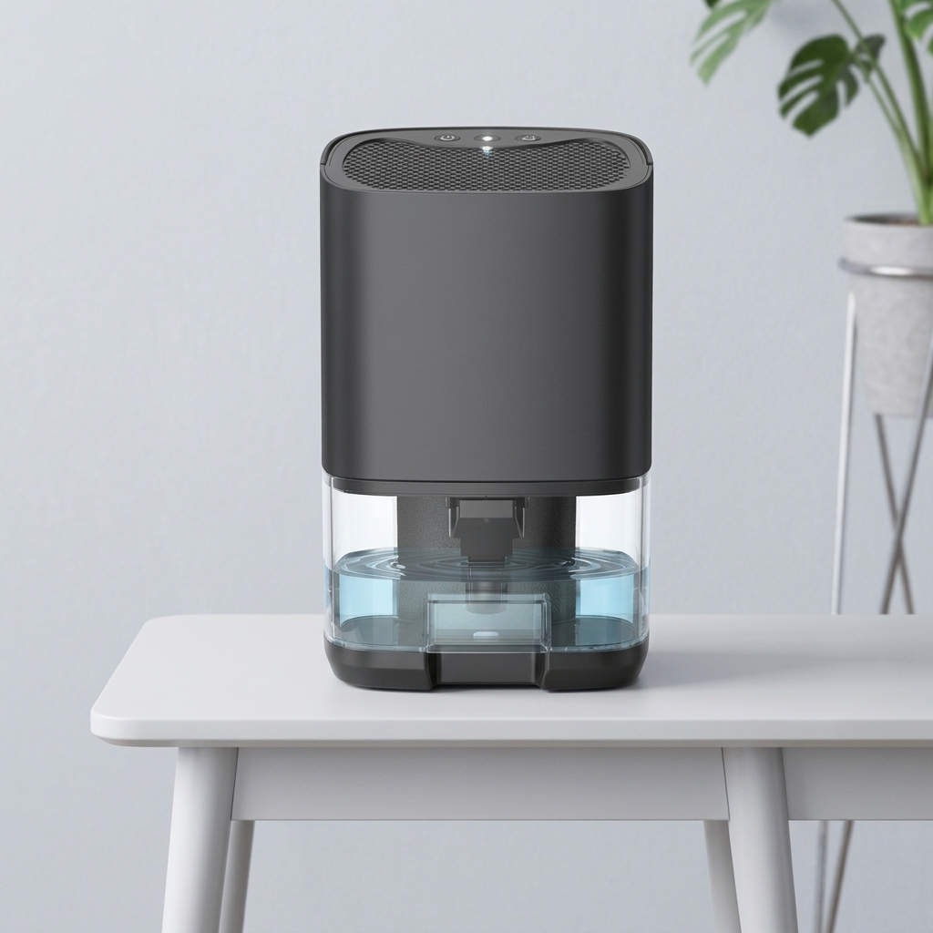 Quiet Portable Dehumidifier for Bedroom and Home 36W Small Electric Moisture Absorber Machine Air Dryer for Office and Kitchen