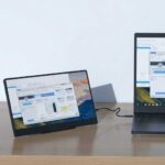 Slim 14 Inch USB C Portable Monitor for Laptop with Built-in Speakers and 60Hz Screen for Work and Gaming