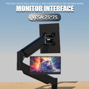Slim 14 Inch USB C Portable Monitor for Laptop with Built-in Speakers and 60Hz Screen for Work and Gaming