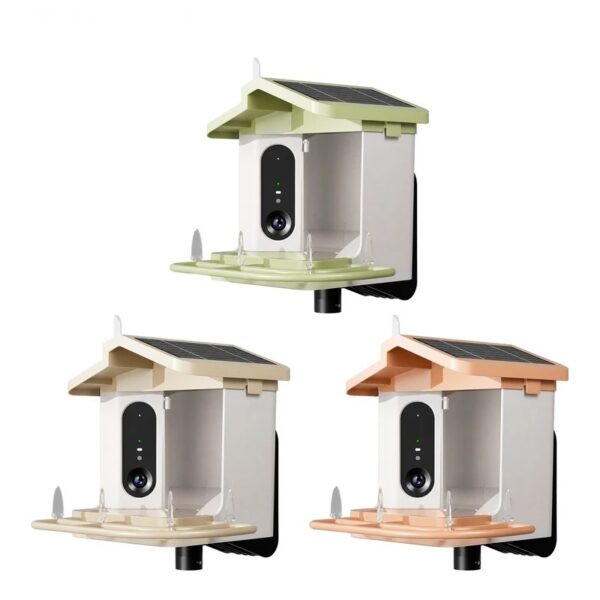 Smart Solar Bird Feeder with AI Camera, 1.5L Capacity, and Full Color Night Vision